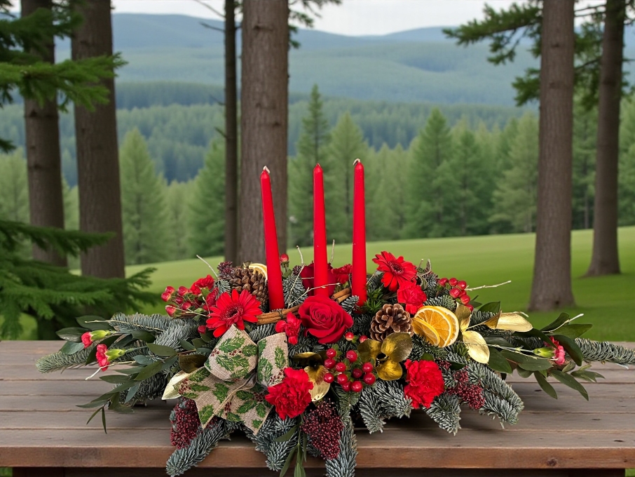 Christmas Table Arrangement
