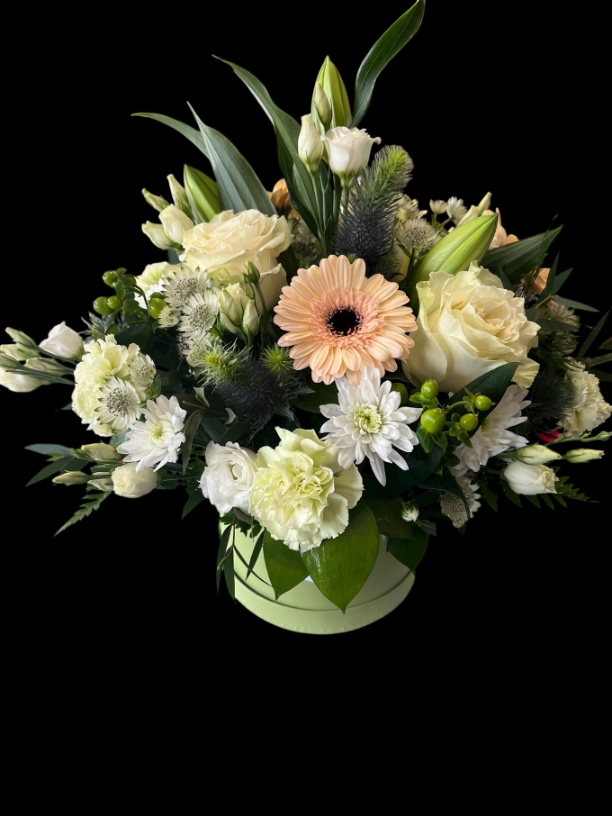 Sympathy Flower Hat Box